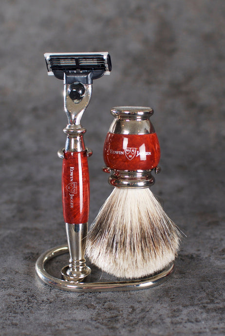 Edwin Jagger - Kit i 3 Delar Briar Wood